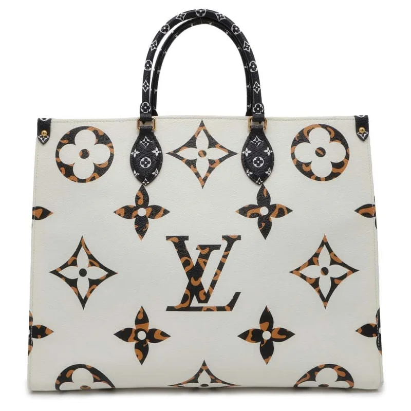 Pink nylon tote bag for business-Louis Vuitton Lv ivory Monogram Handbag Tote Bag (Pre-Owned)