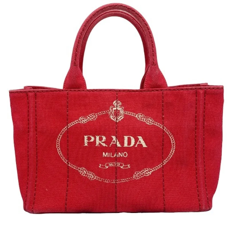 Green leather tote bag for spring-Prada  blue Tote Bag (Pre-Owned)