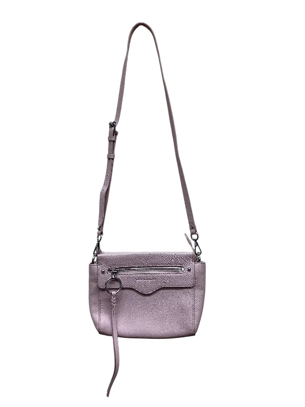 Purple suede handbag for shopping trips-Handbag By Rebecca Minkoff, Size: Small