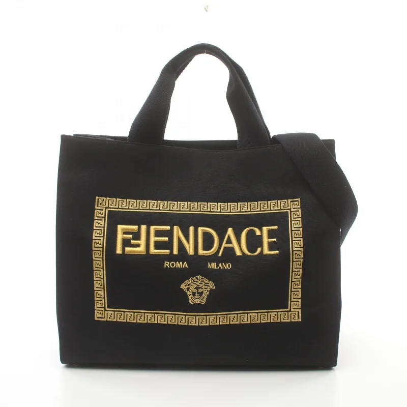 Black canvas tote bag for gym-Fendi  Canvas Tote Bag (Pre-Owned)