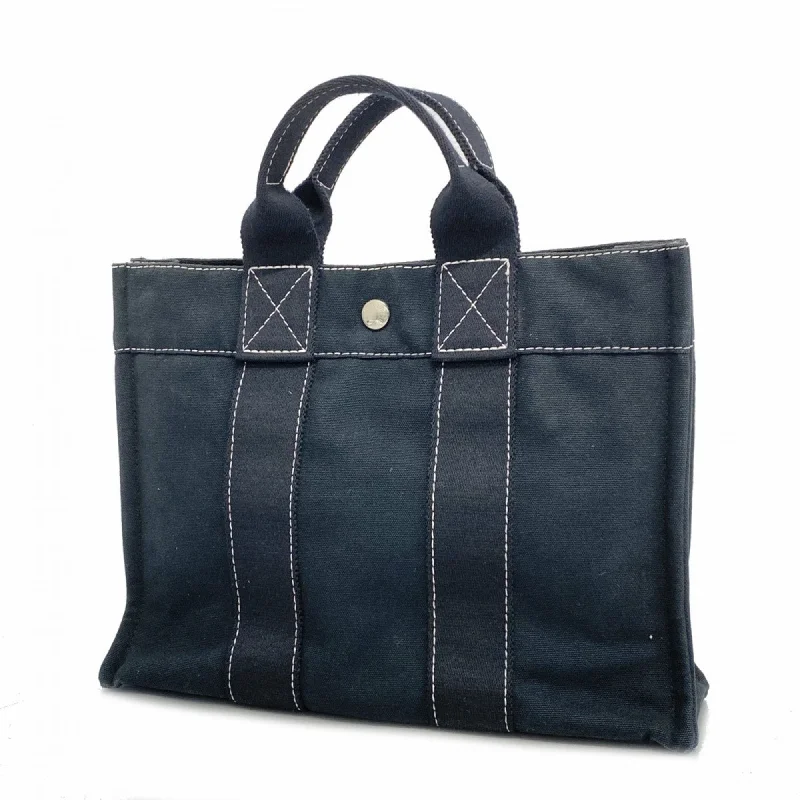 Green velvet tote bag for casual-Hermes  Canvas Tote Bag (Pre-Owned)