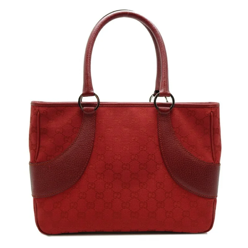 Red leather tote bag for office-Gucci  Gg Canvas Shoulder Bag Tote Bag (Pre-Owned)