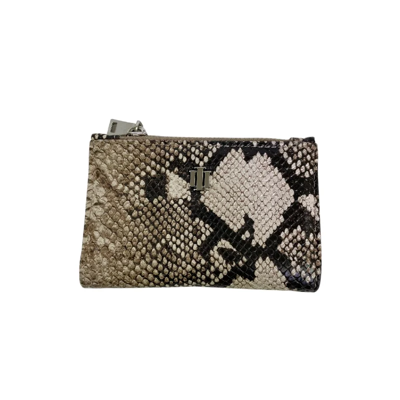 Canvas black handbag for hiking trips-Wallet By Cme In Snakeskin Print, Size:Medium