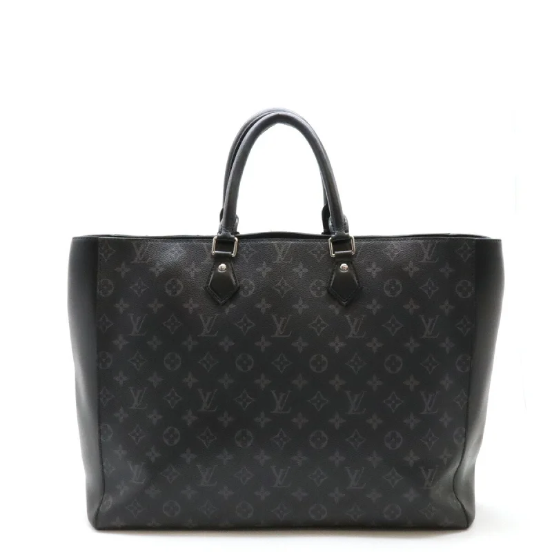 Black nylon tote bag for teens-Louis Vuitton Monogram Eclipse Leather Tote Bag (Pre-Owned)