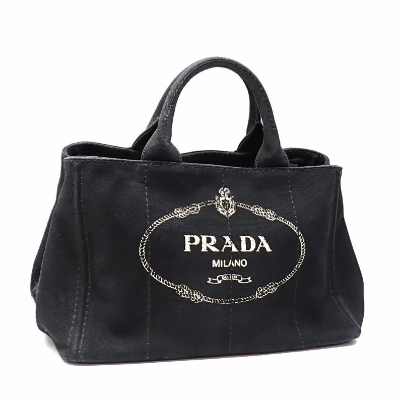 Green quilted tote bag for office-Prada  Canvas Tote Bag (Pre-Owned)