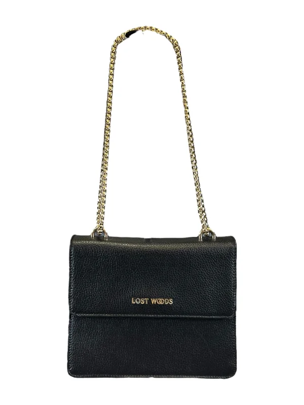 Black suede handbag for teen fashion-Handbag Designer By Lost Woods. Size: Small