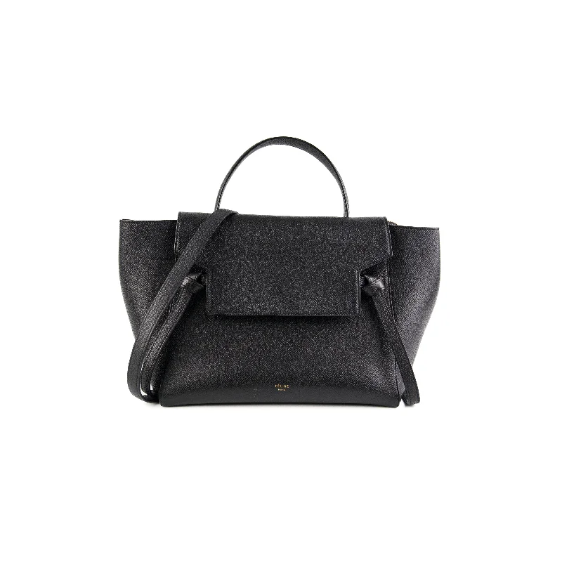 Quilted white handbag for sleek design-Deal of The Week - Celine Black Mini Belt Bag