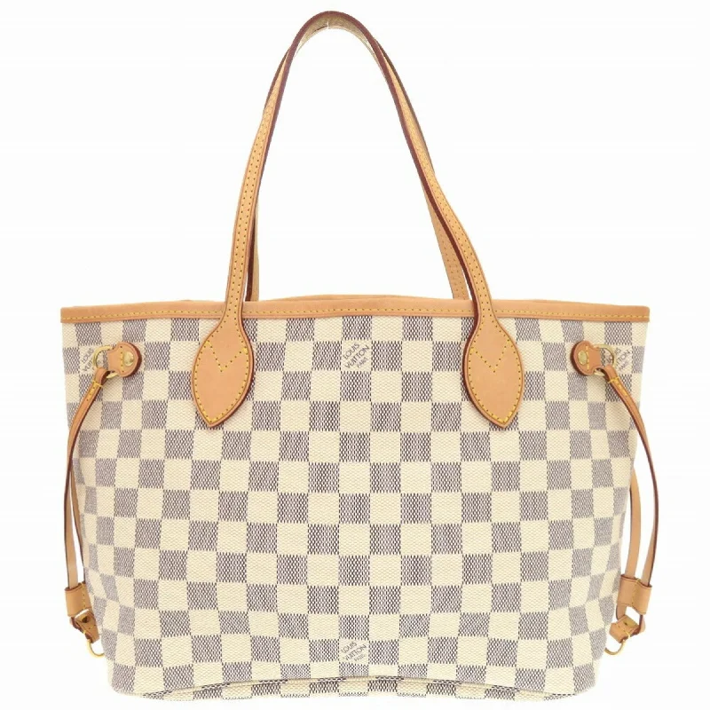 Purple quilted tote bag for gym-Louis Vuitton Damier Azur  Damier Azur Tote Bag (Pre-Owned)