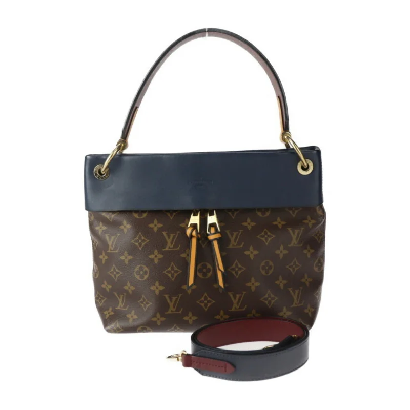 Green velvet tote bag for office-Louis Vuitton  Monogram Leather Handbag Shoulder Bag Tote Bag (Pre-Owned)