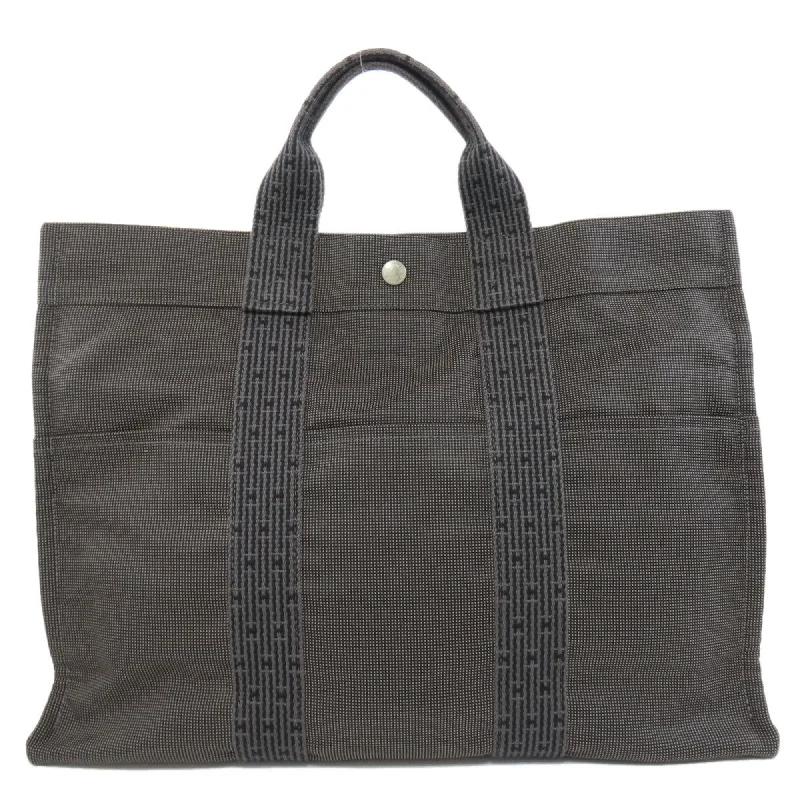 Green canvas tote bag for casual-Hermes  Canvas Tote Bag (Pre-Owned)