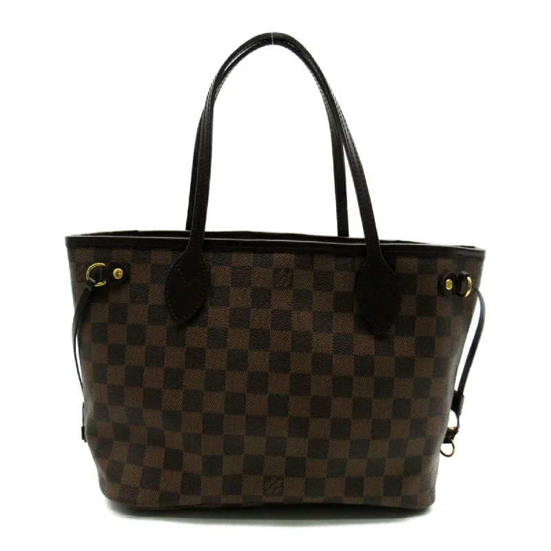 Red leather tote bag for casual-Louis Vuitton  Ebene Coated Canvas Damier Canvas Pouch Tote Bag (Pre-Owned)