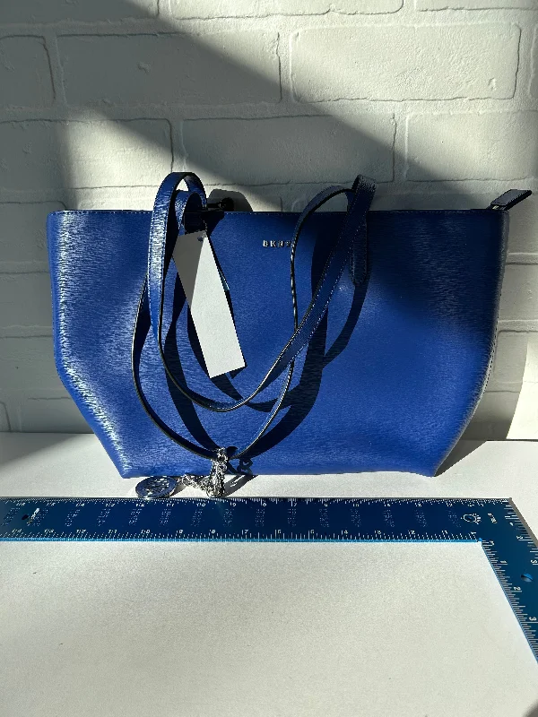 Suede blue handbag for spring outings-Handbag By Dkny, Size: Medium