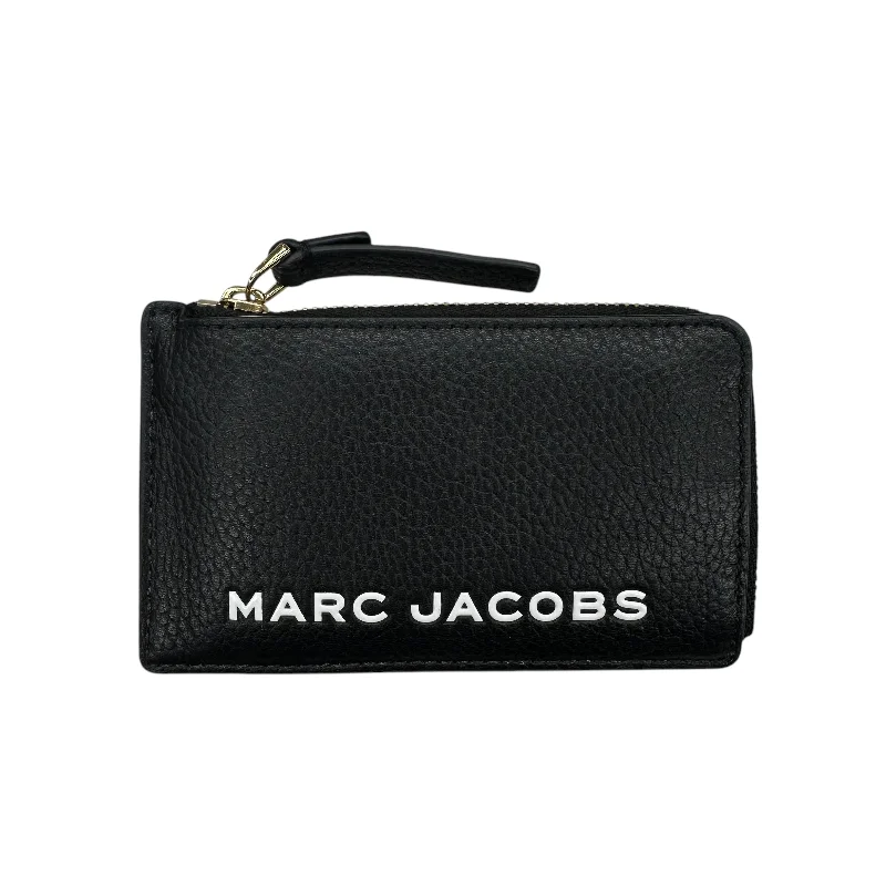 Roomy grey handbag for work essentials-Wallet Luxury Designer By Marc Jacobs In Black, Size:Small