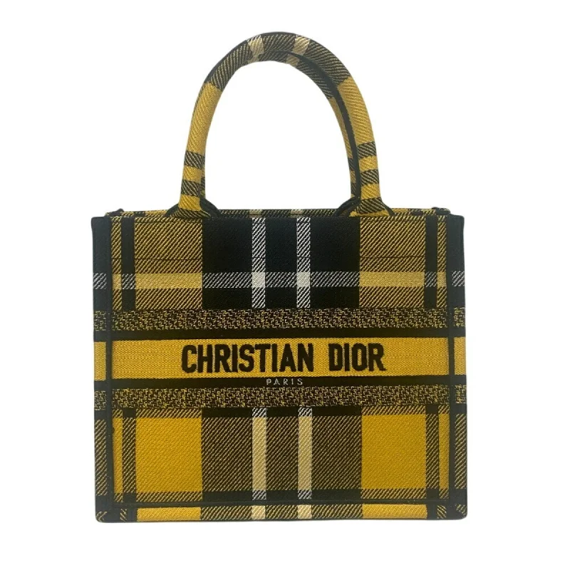 Purple canvas tote bag for parties-Christian Dior  yellow Canvas Tote Bag (Pre-Owned)