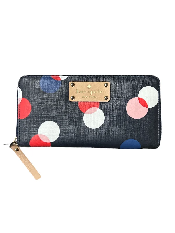 Sturdy canvas handbag for commuting-Wallet Designer By Kate Spade, Size: Large