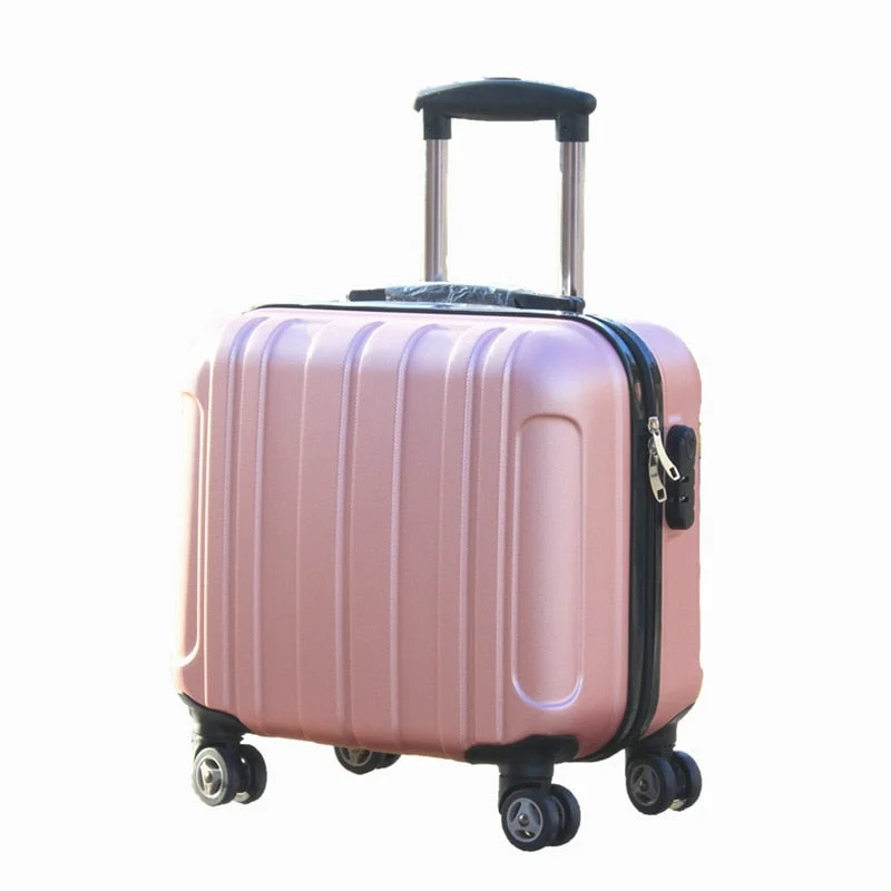 suitcase for connected nomads -Universal Wheel Boarding Box,17-Inch Trolley Case,Password Trunk,Student Luggage,High Quality