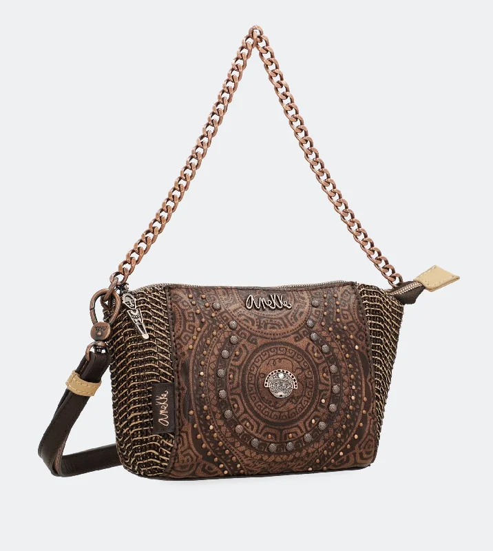 Printed affordable crossbody bag for students-Ixchel Crossbody bag with sides