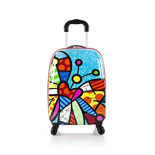 suitcase for dry trips -Heys America Unisex Britto Tween Spinner Butterfly One Size