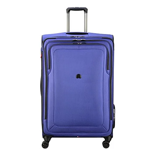 suitcase with wild styles -Delsey Luggage Cruise Lite Softside 29" Exp. Spinner Suiter Trolley, Blue