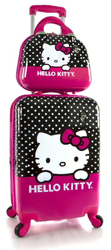 suitcase with stretchable sides -Heys America Unisex Hello Kitty 21" Spinner & Beauty Case Pink One Size