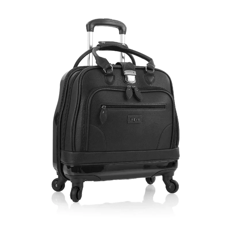 elegant suitcase for corporate travel -Heys America Nottingham Spinner Executive Case Black