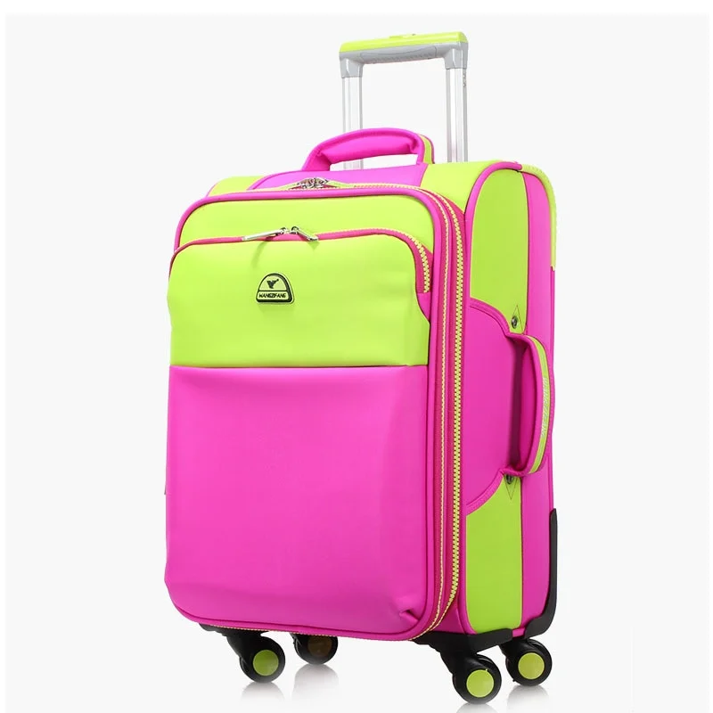 suitcase with airline-approved lock -Trolley Case,Color Matching Suitcase,Universal Wheel Luggage,24/28 Inch Large Trunk,20 Inch