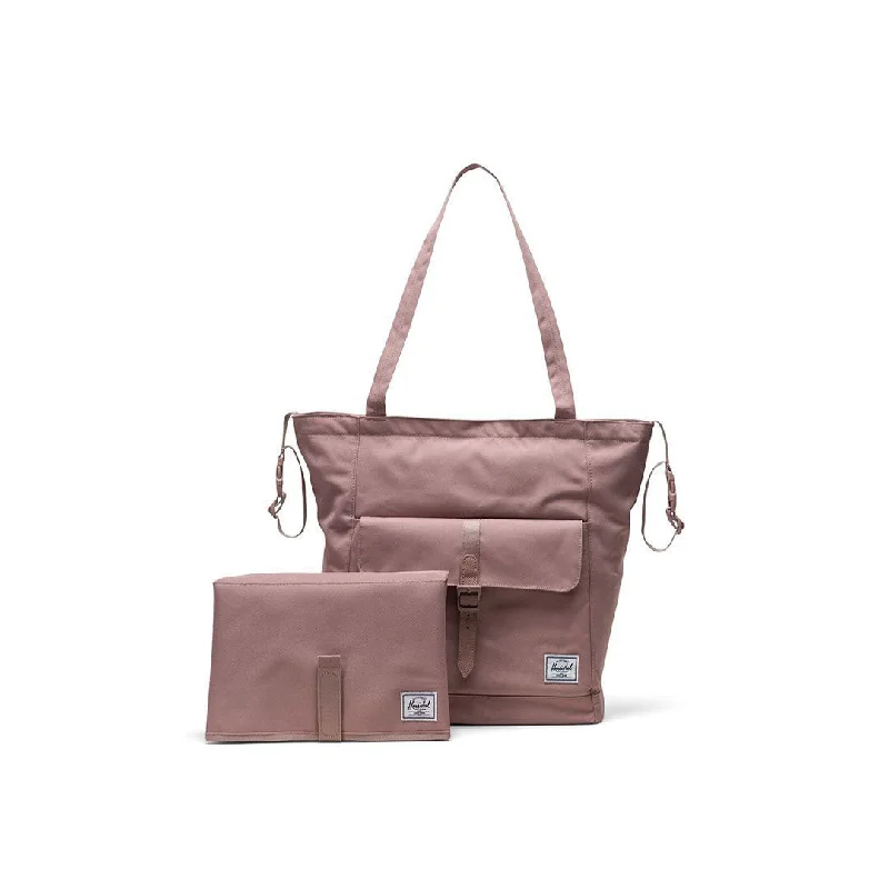 Pink suede shoulder bag for parties-Retreat Tote Diaper Bag Shoulder Bag