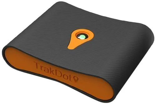 suitcase for chic professionals -Trakdot Luggage Tracker, Black/Orange, One Size