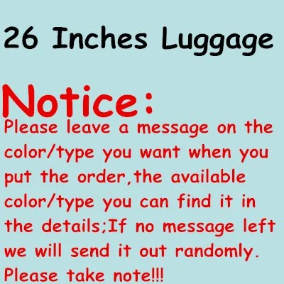 26 Inches Luggage