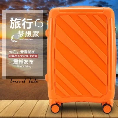 suitcase with new designs -Travel Tale 20/24 Super Light Pp Grind Arenaceous Fashion Rolling Luggage Spinner Brand Travel