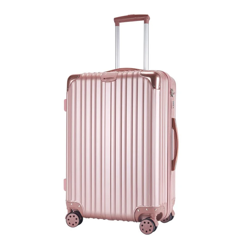 suitcase with trendy grips -Wholesale!24Inches Abs Hardside Case Luxury Trolley Luggage Bags On Universal Wheels,Men And