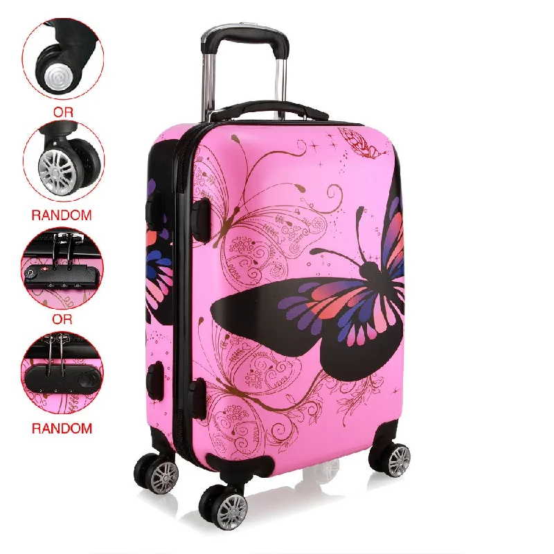 suitcase for free spirits -Au Shipping 20 24 28 Inch Unisex Trolley Luggage 4 Wheel Spinner Carry On Luggage Suitcase