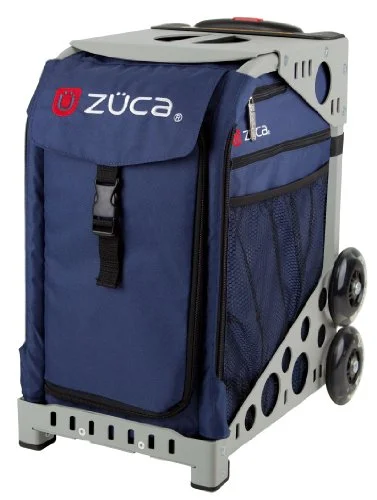 duffel bags for desert hikes -Zuca Bag Midnight Insert & Gray Frame W/ Flashing Wheels