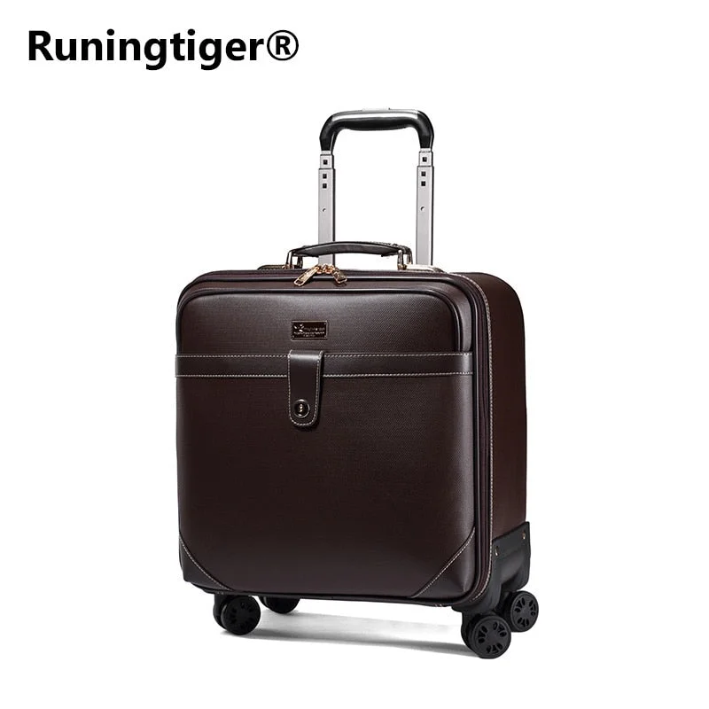 suitcase for damp trips -Luxury Travel Suitcase Rolling Spinner Luggage Women Trolley Case 24Inch Wheels Man 20Inch Box