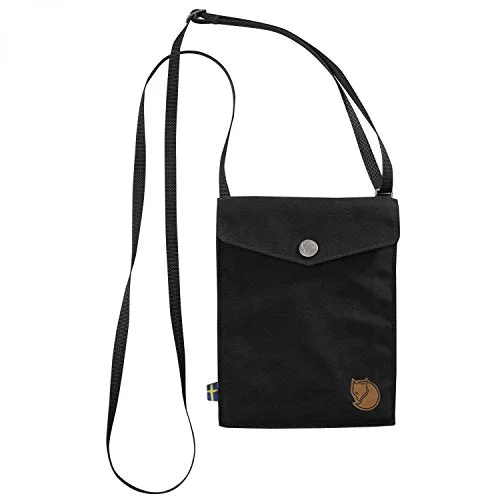 duffel bags with handy sections -Fjallraven Pocket Bag, Black