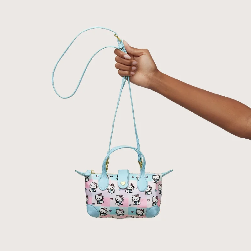 Quilted pink crossbody bag with chain-Pouchette Crossbody Bag