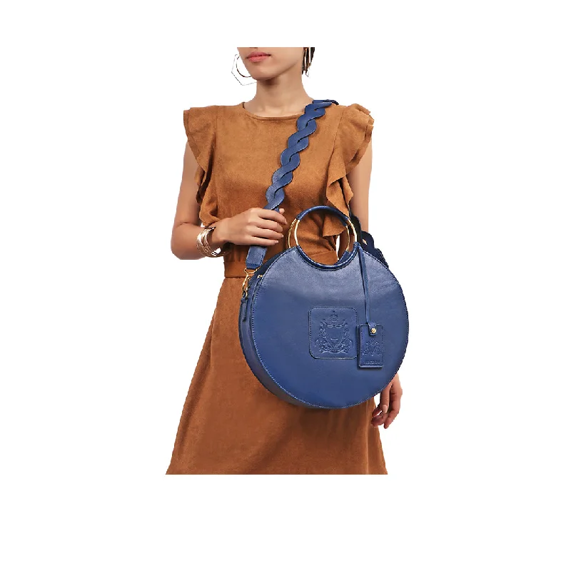 Blue suede shoulder bag for daily-WINONA 1 SHOULDER BAG