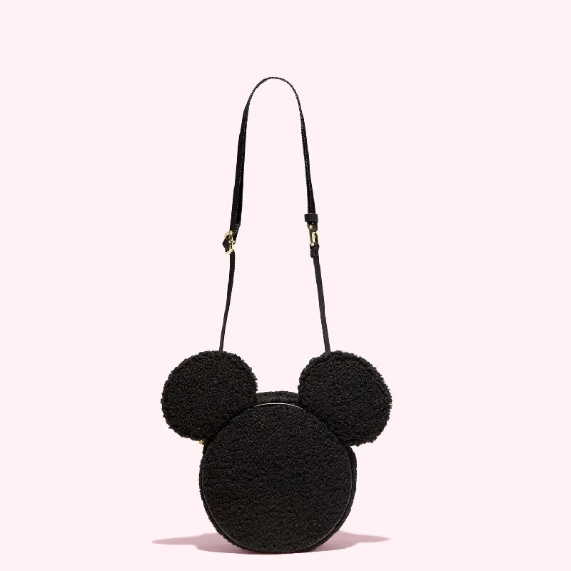 Purple velvet crossbody bag for spring-Mickey Mouse Crossbody Bag