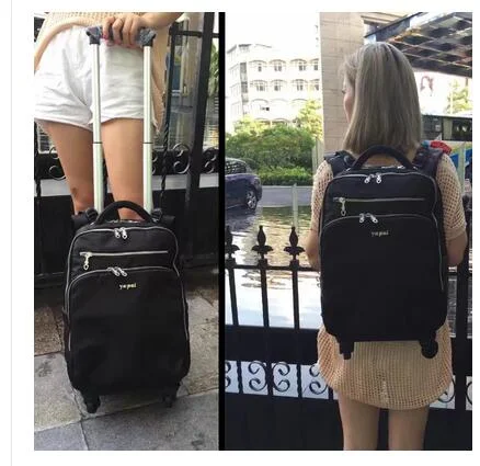 backpack for busy ties -Women Trolley Backpack 20 Inch Travel Trolley Luggage Backpack Bag Luggage Suitcase For Women