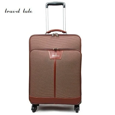 suitcase for thrill seekers -Travel Tale Style Restoring Ancient Ways 16/18/20/22/24 Inch Pu  Rolling Luggage Spinner Brand