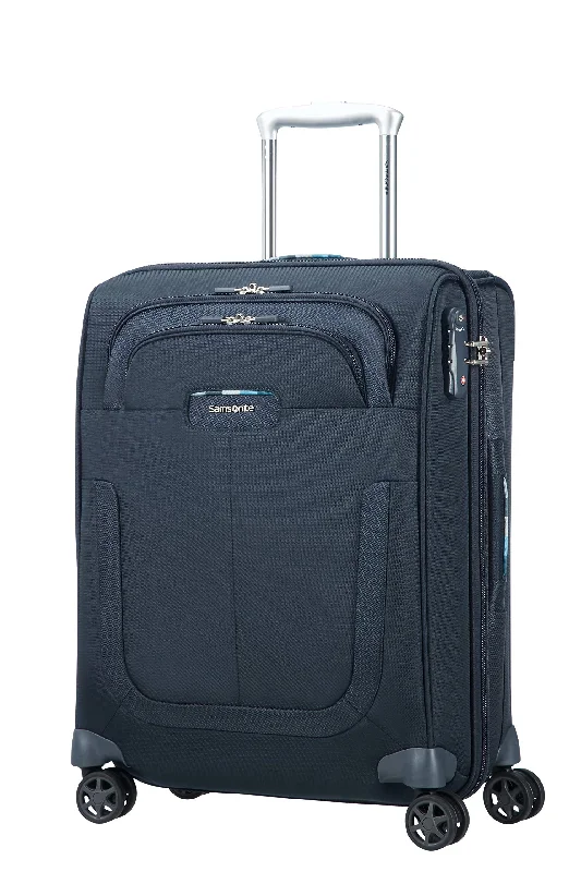 suitcase for seaside trips -Samsonite Spinner 55, Dark Blue