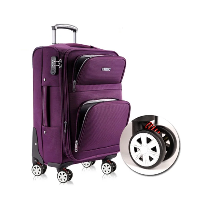 suitcase with retractable frame -Oxford Rolling Luggage Business Suitcase Wheels Carry On Trolley,High Capacity Password Travel