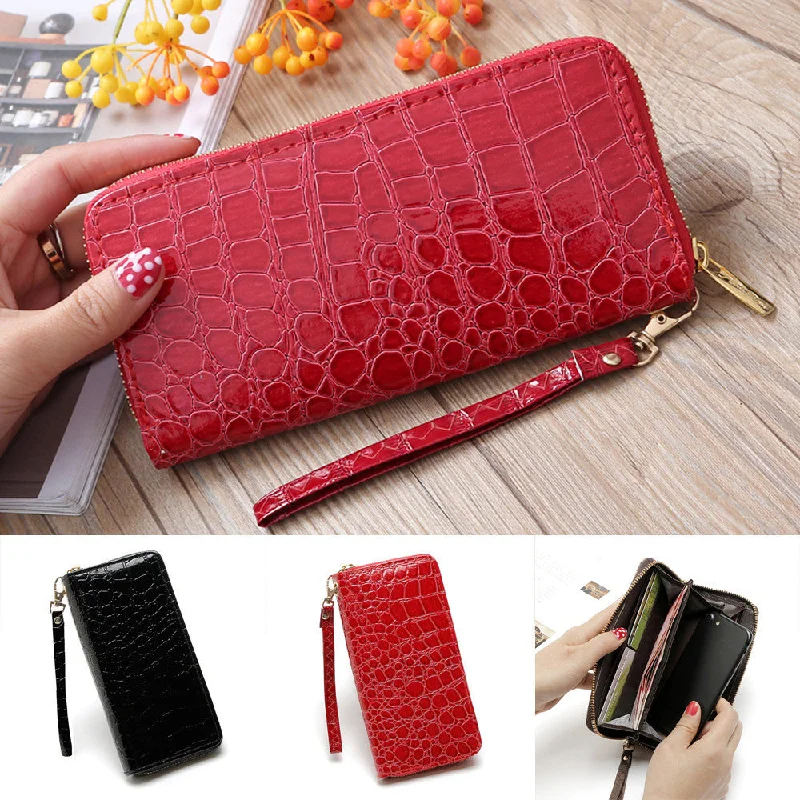 Fashion Women Stone Road Wallet Coin Bag Purse Phone Bag