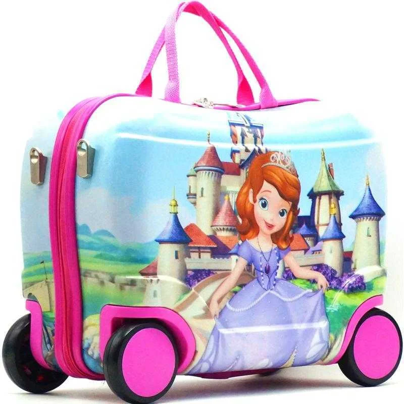 suitcase for nationwide travel -Children Suitcase Travel Locker Handbag Boy Girl Boarding Box Baby Creative Toy Box Luggage Can Sit