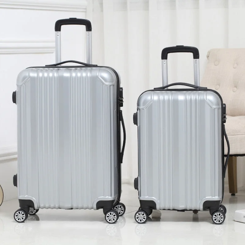 suitcase for elite flights -Exquisite Trolley Case,Universal Wheel Travel Luggage,20-Inch Boarding Suitcase,Password Trip