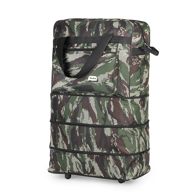 suitcase for downpour trips -Travel Luggage Set 2018 New Camouflage Super Luggage Suitcase Spinner Travelling Bag Unisex