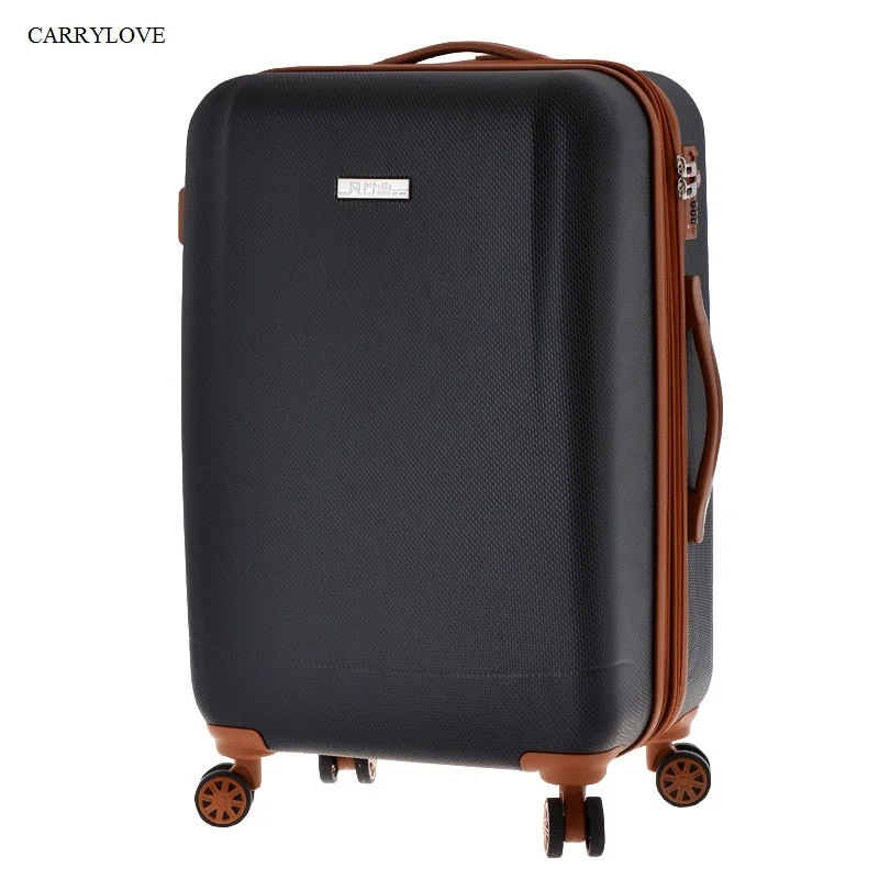 suitcase with sure styles -Carrylove High Quality For Long Trips 20/24/28 Inch Size Pc+Abs Rolling Luggage Spinner Brand