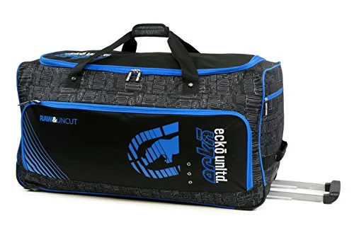 duffel bags with vast pockets -Ecko Unltd. 32 Inch Blacktop Rolling Duffel, Blue/Black, One Size