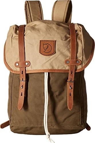 backpack with smooth ties -Fjallraven Unisex Rucksack No.21 Medium Backpack, Khaki, Sand, Os