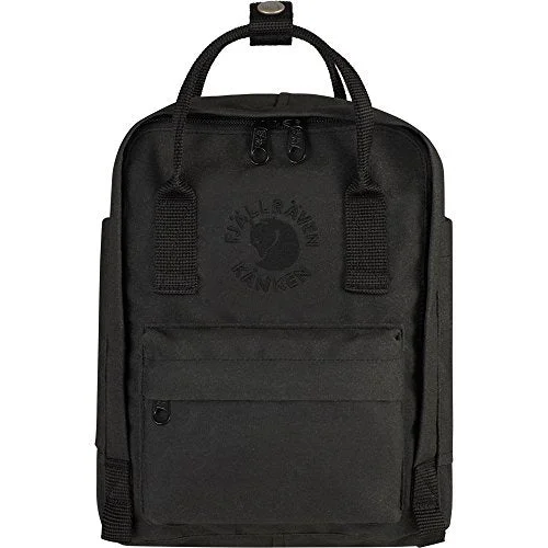 backpack with light ties -Fjallraven Kid'S Re-Kanken Mini Backpack, Black, Os